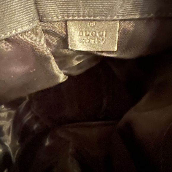 RARE Gucci Black GG Monogram Canvas Sling Backpack Bag - Picture 4 of 6